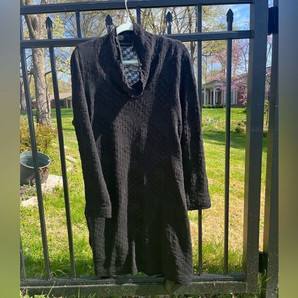 Oska Textured Turtleneck Wool Dress - Picture 4 of 14